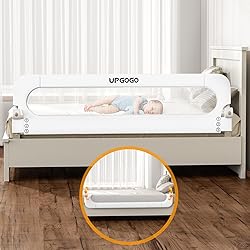 UPGOGO Folding Bed Rail for Toddlers,Safety Baby