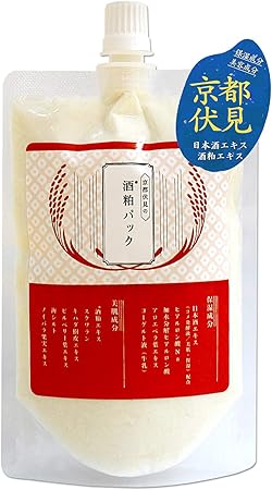 Amazon 酒粕パック 170g 日本製 京都 伏見 酒粕エキス配合 酒粕美容パック 顔用 クリーム 京都伏見の酒粕パック フェイスパック 通販