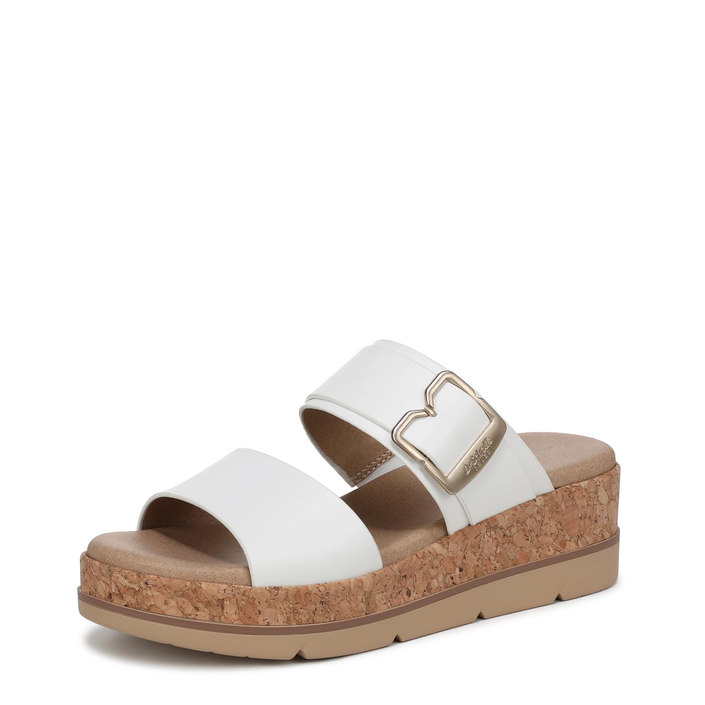 Dr. Scholl’s Womens Once More Slide Sandal White 11 M