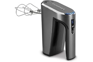 Cuisinart Electric Hand Blender & Mixer, EvolutionX Cordless Hand Mixer, 5 Speeds, Gray/Black, RHM-100