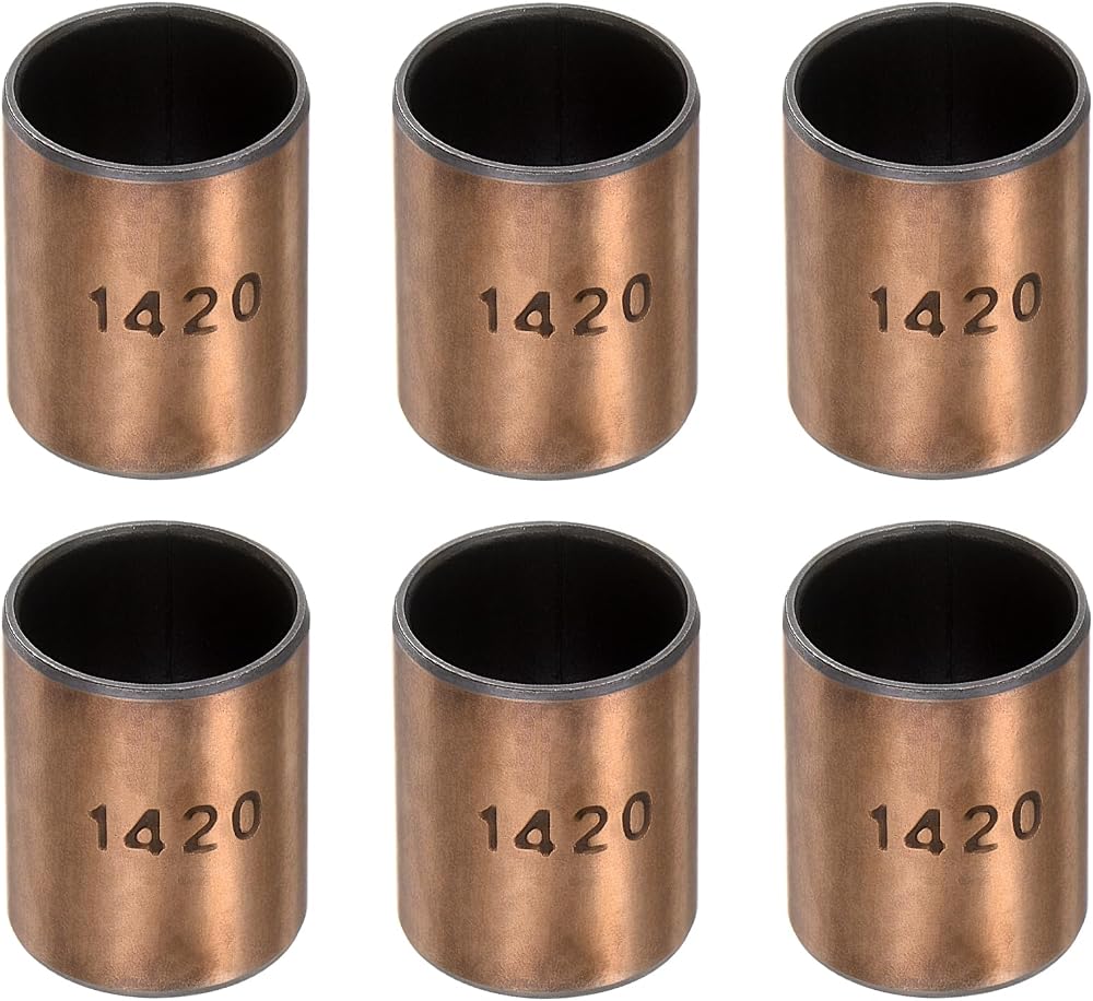 sourcing map 14mm Bore 16mm OD 20mm Length Sleeve Bearings Plain Bushings