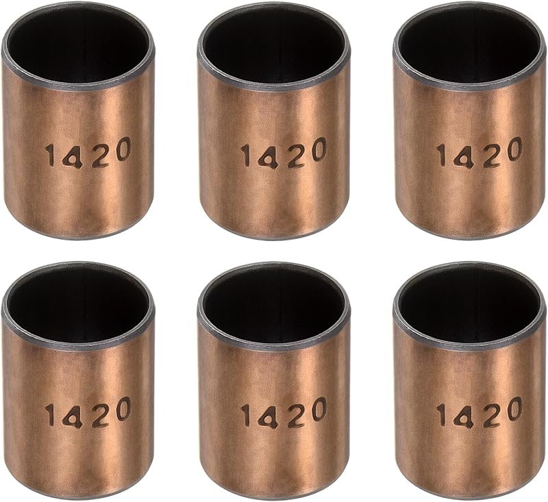 sourcing map 14mm Bore 16mm OD 20mm Length Sleeve Bearings Plain Bushings