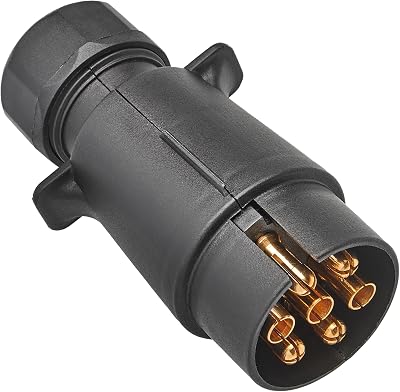 RED WOLF 7 Pin Trailer Socket Plug 12V Electrical 7 Pole Wiring Connector