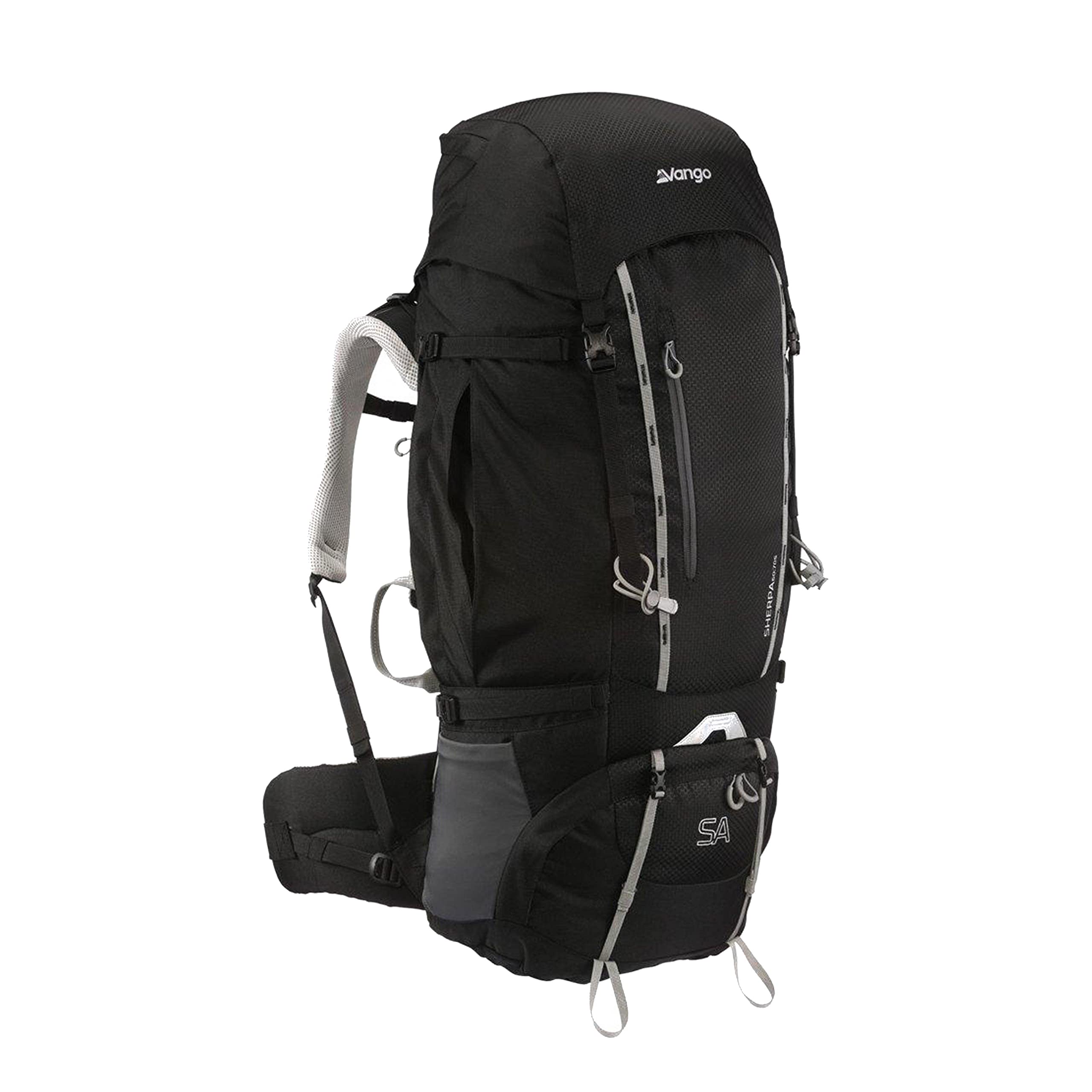Vango Sherpa 60:70S Rucksack, Black, One Size