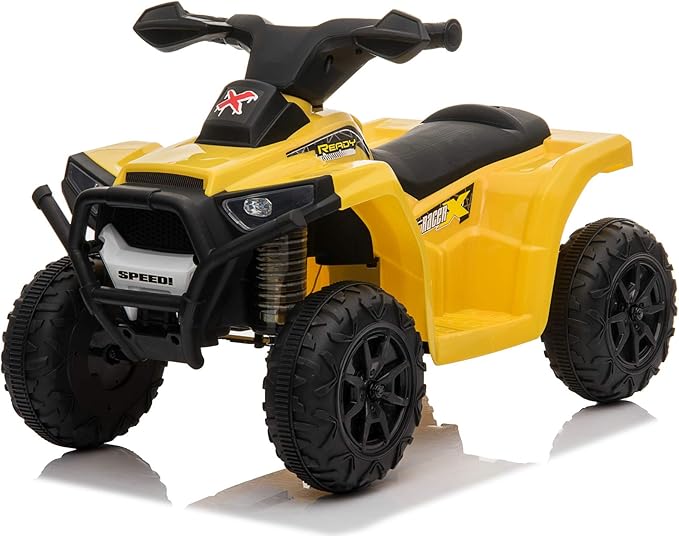 Ride on Quad Bike ATV Style Toy for Kids with Electric 6V 4.5A Battery