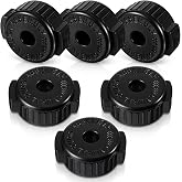 6PCS Black Plastic Cymbal Nuts 8mm Quick-set Plastic Cymbal Nuts for Percussion Drum Kit Cymbals Replacement Accessories Rapid Release Cymbals Topper Replacement Parts Accessories