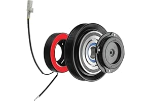 CoolTech AC Compressor Clutch Kit Pulley Coil Fits: 2003-2008 Toyota Corolla 6 Groove 1.8L AC Compressor Clutch Kit Pulley Coil