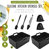Esteopt Air Fryer Accessories Set for Ninja Dual AF300UK AF400UK - 10pcs view 6