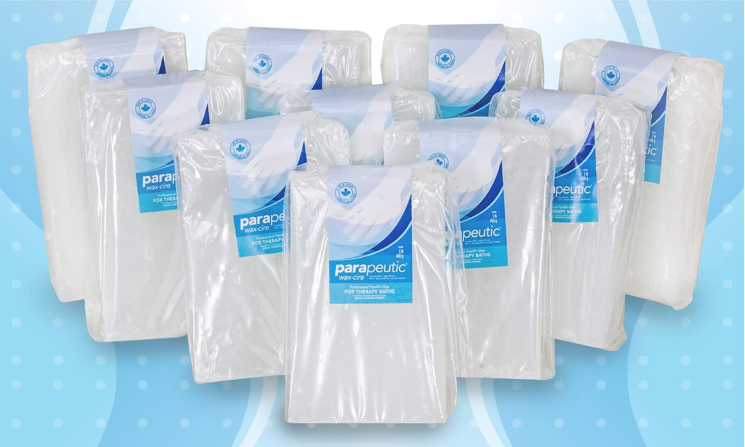 Parapeutic Paraffin Wax Refills | 1lb/bags, box of 10 bags | Unscented | Superior Quality Paraffin for Personal & Spa Use in Wax Baths & Warmers | Improves Skin and Soothes Aching Joints and Muscles : Beauty