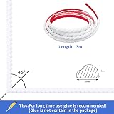 Zayejod 3m PVC Wallpaper Border Self Adhesive White 10mm Flexible Molding view 2