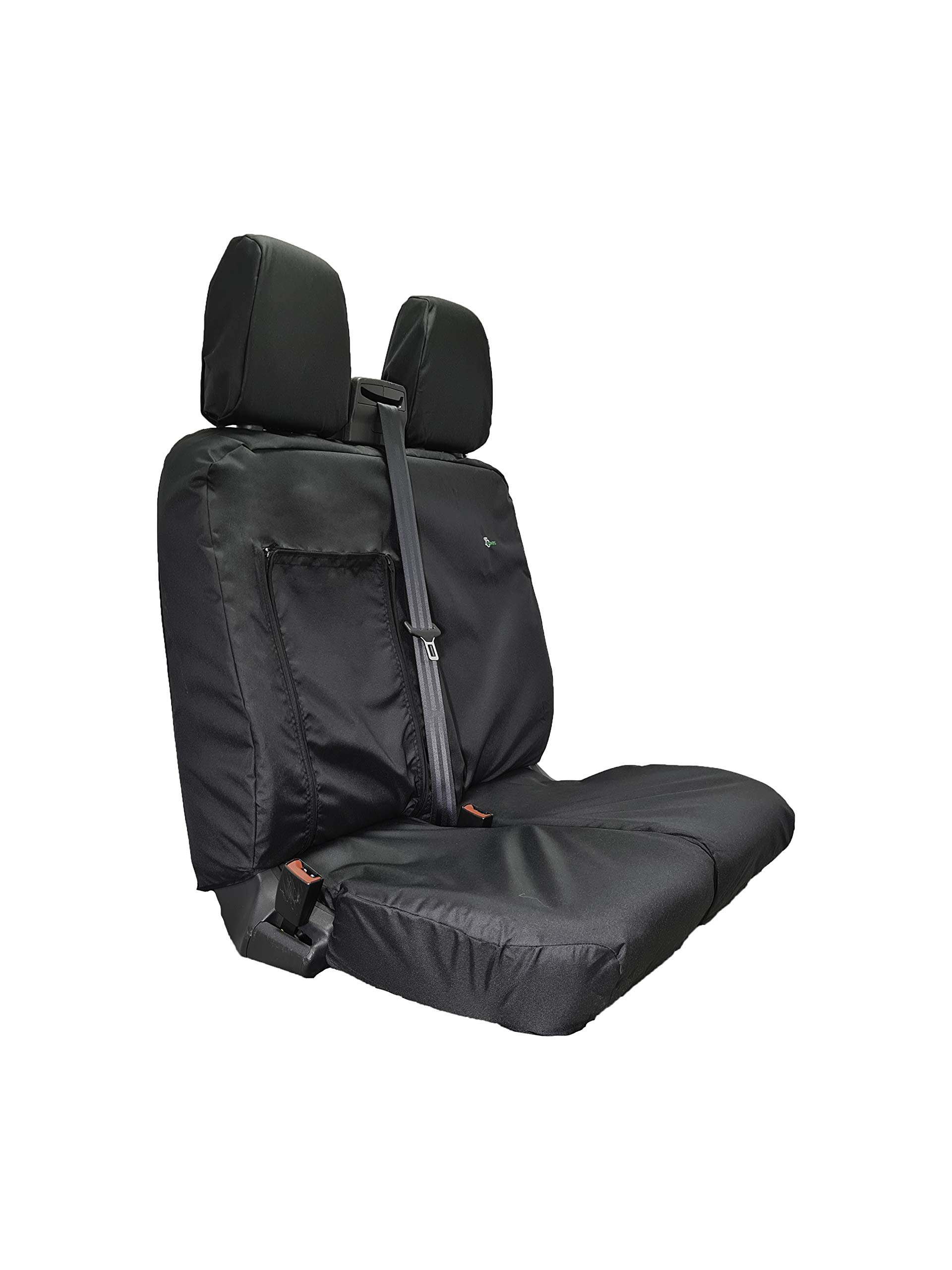 Town and Country Covers, Double Front Passenger Seat Cover to fit the Ford Transit Custom Black