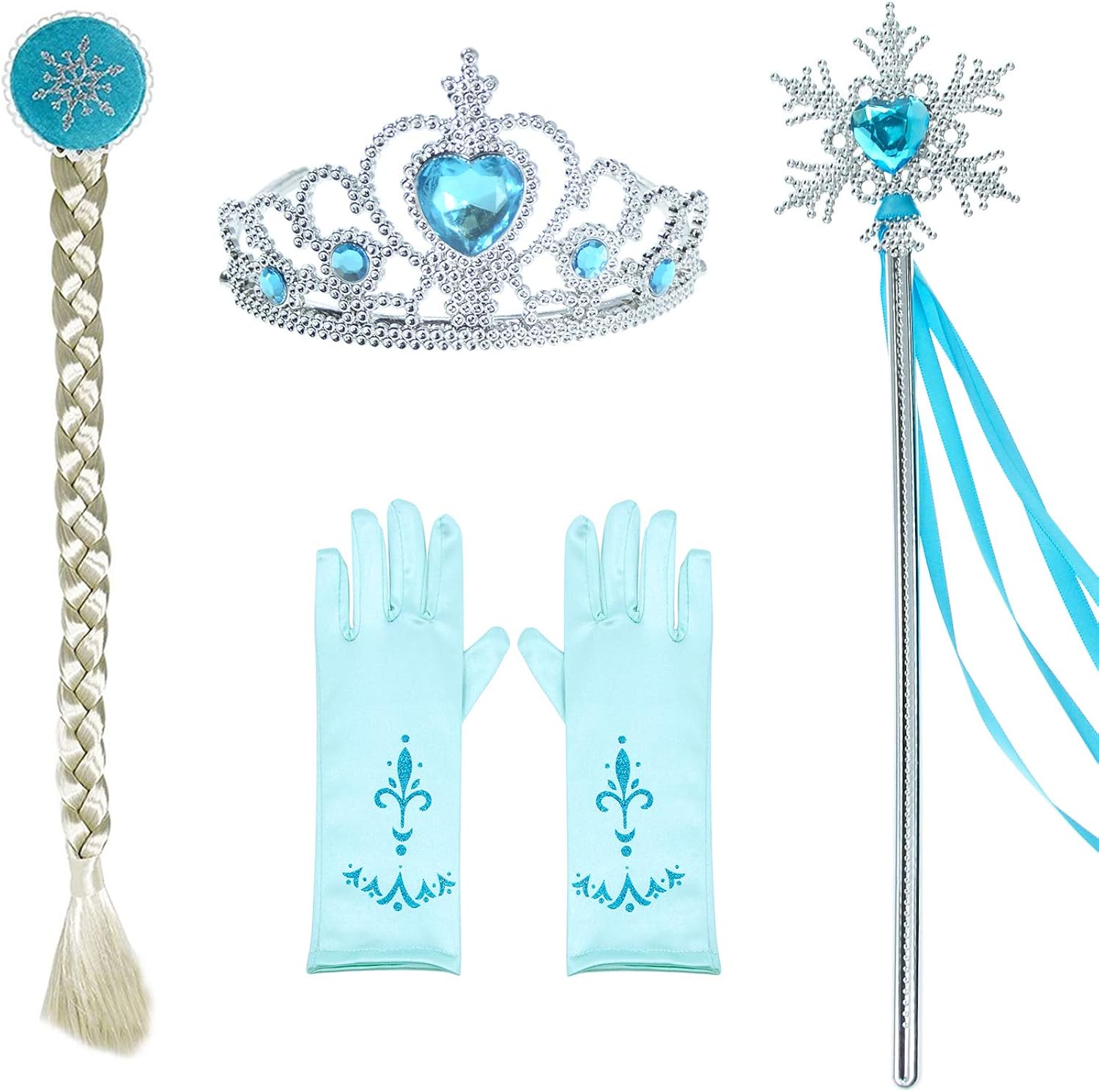 Princess Snow 2t 9y Accessories Wig Crown Mace Gloves With Costumes 2 Act Queen Costumes Girls Authentic Online Www Klevering Com