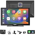 Spedal CL811 Car Play Screen with 2K Dash Cam, 9" Wireless Carplay Android Auto Portable Car Stereo, GPS Navigation, Car Audio Receivers with 1080P Backup Camera, Bluetooth,Mirror Link, AUX/FM