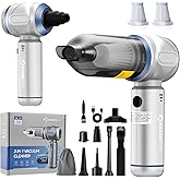 SakerPlus Car Vacuum Portable Cordless, 3-in-1 Hand Held Mini Vacuum Cleaner 17500PA High Power, Handheld Vacuum & Air Duster for Suction, Blowing, Inflating & Deflating, Ideal for Car Home Office