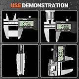 Preciva Digital Vernier Caliper 150mm LCD Stainless Steel Splash Resistant view 7