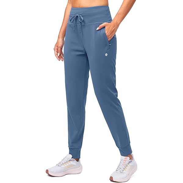 SANTINY Women's Fleece Lined Joggers Water Resistant High Waisted Thermal Sweatpants Winter Pants Hiking Running Pockets - Product Details