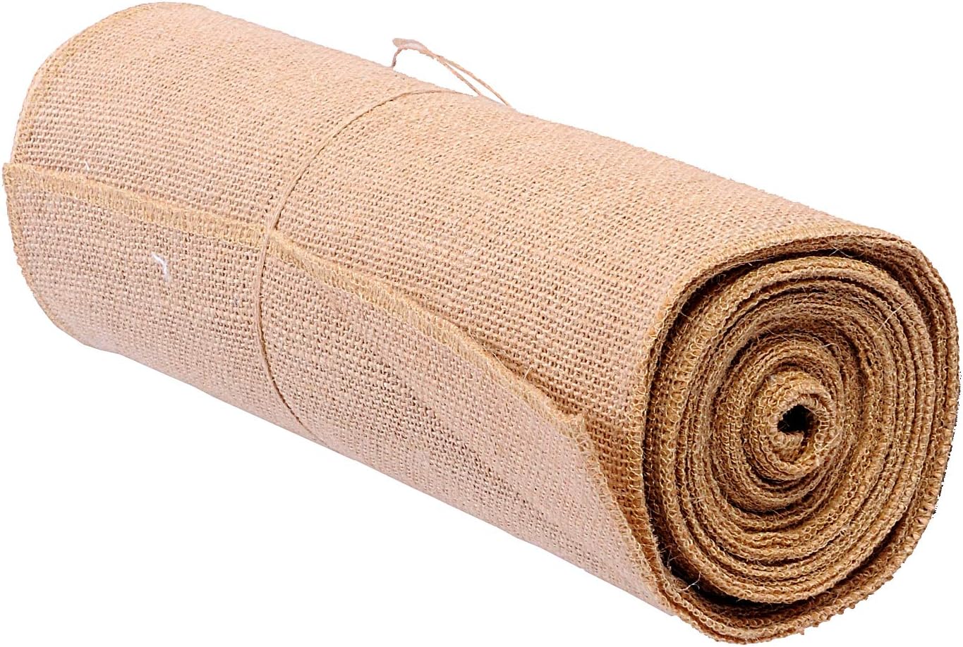 JU JUCOS Burlap ROLL NO FRAY Burlap ROLL Burlap Table Runner Runners, PLACEMENTS, and Crafts ECO-Friendly Material Avoid Messes Completely 8 INCHES by 10 Yards Burlap ROLL