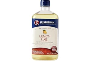 Guardsman Revitalizing Lemon Oil | Teak Oil Protects and Cleans Outdoor and Indoor Wood Furniture, Lemon Scent, 16 Fluid Ounces