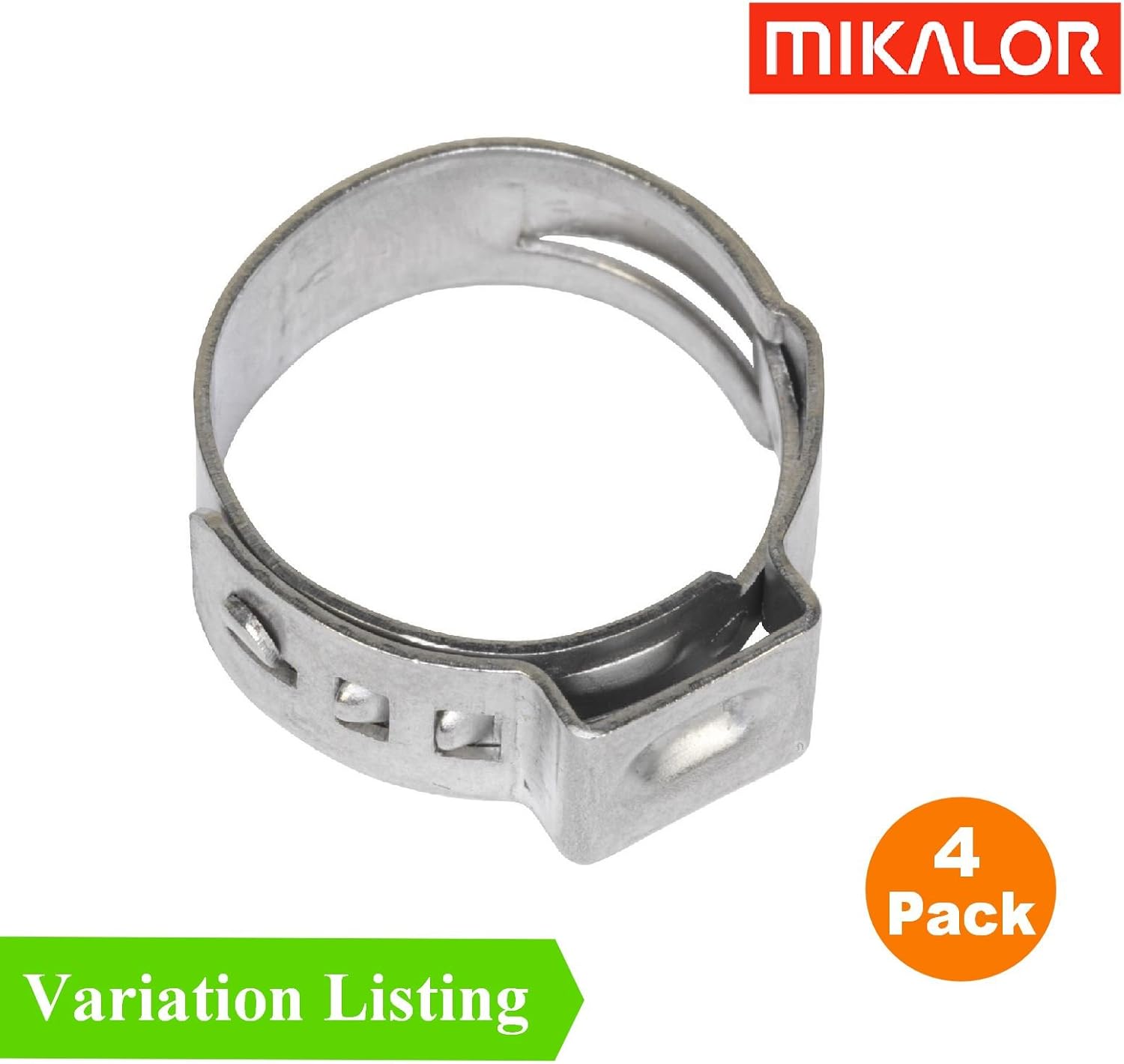 20pz Fascette Stringitubo A Doppia Orecchio 3-5mm - Anelli In Acciaio Zincato Per Tubi Carburante E Acqua - Foto 8