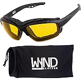 WYND Blocker Calvert Motorcycle Riding Glasses Extreme Sports Wrap Dry Eye Sunglasses (Model 338)