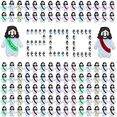 XiawaLangzhuo 100 Pack Little Jesus Figures Easter Mini Rubber Toys to Hide and Seek, Pocket Jesus Love You Miniatures Religious Party Favors Baptism Gifts Sunday School Easter Egg Stuffers (100)