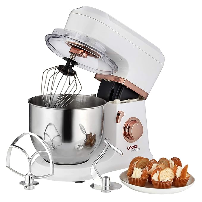 Cooks Professional 800W Electric Kitchen Stand Food Mixer 5L Bowl, 3in
