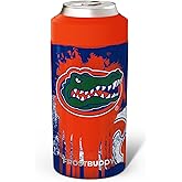 Frost Buddy Universal Can Cooler - Fits All - Stainless Steel Can Cooler for 12 oz & 16 oz Regular or Slim Cans & Bottles - Stainless Steel (Florida Gators | Drip)