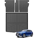 OUSUWO Cargo Liner with Backrest Mats Compatible with 2020-2025 Mercedes Benz GLE Class 5 Passenger (Not Fit Coupe), All Weather TPE Cargo Cover Protector Fit for Mercedes Benz GLE Accessories