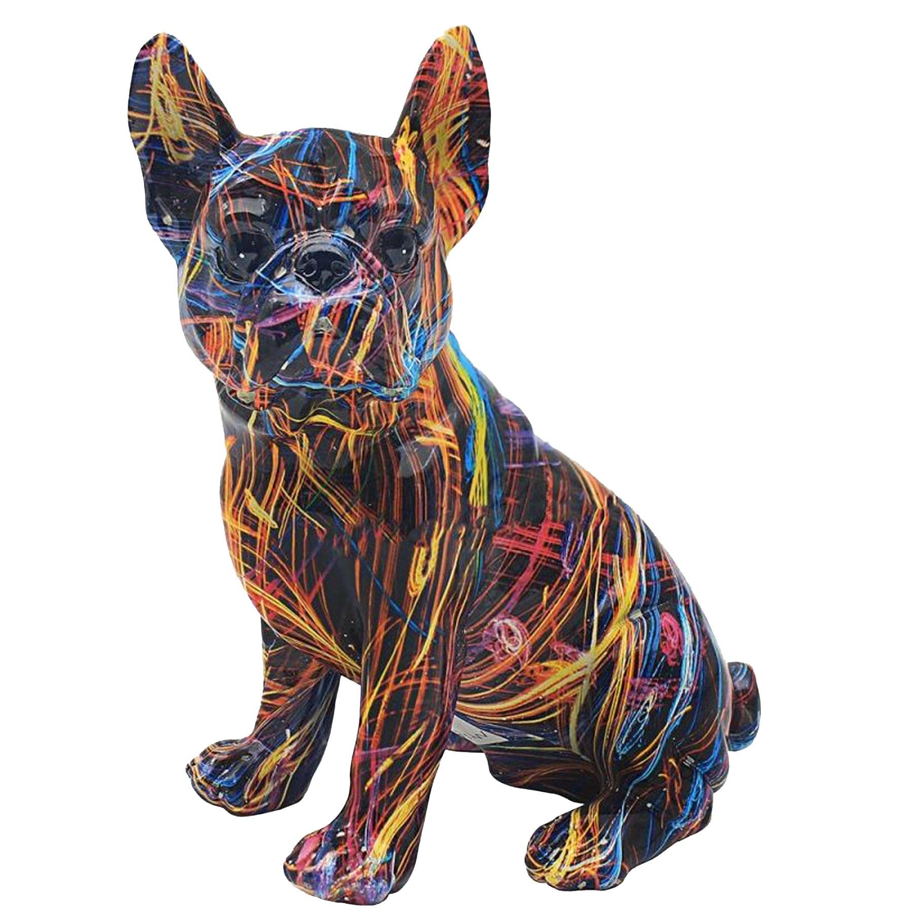 Widdle Gifts Ltd Supernova Colourful Sitting French Bulldog Ornament 7693