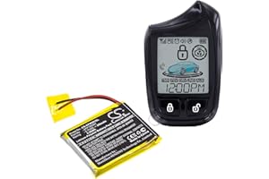 Remote Start and Entry Systems Battery, 3.7V 210mAh Li-Polymer Replacement Battery for Compustar 2W901R-SS, Part No.JHY190507