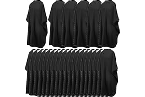 Hair Salon Capes Waterproof Haircut Unisex Black Cape Barber Hair Cutting Cape with Snap Closure Hair,Coloring and Styling