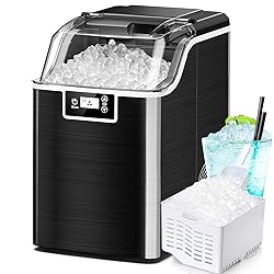 Kndko Ice Makers Countertop,45lbs/Day,Nugget Ice