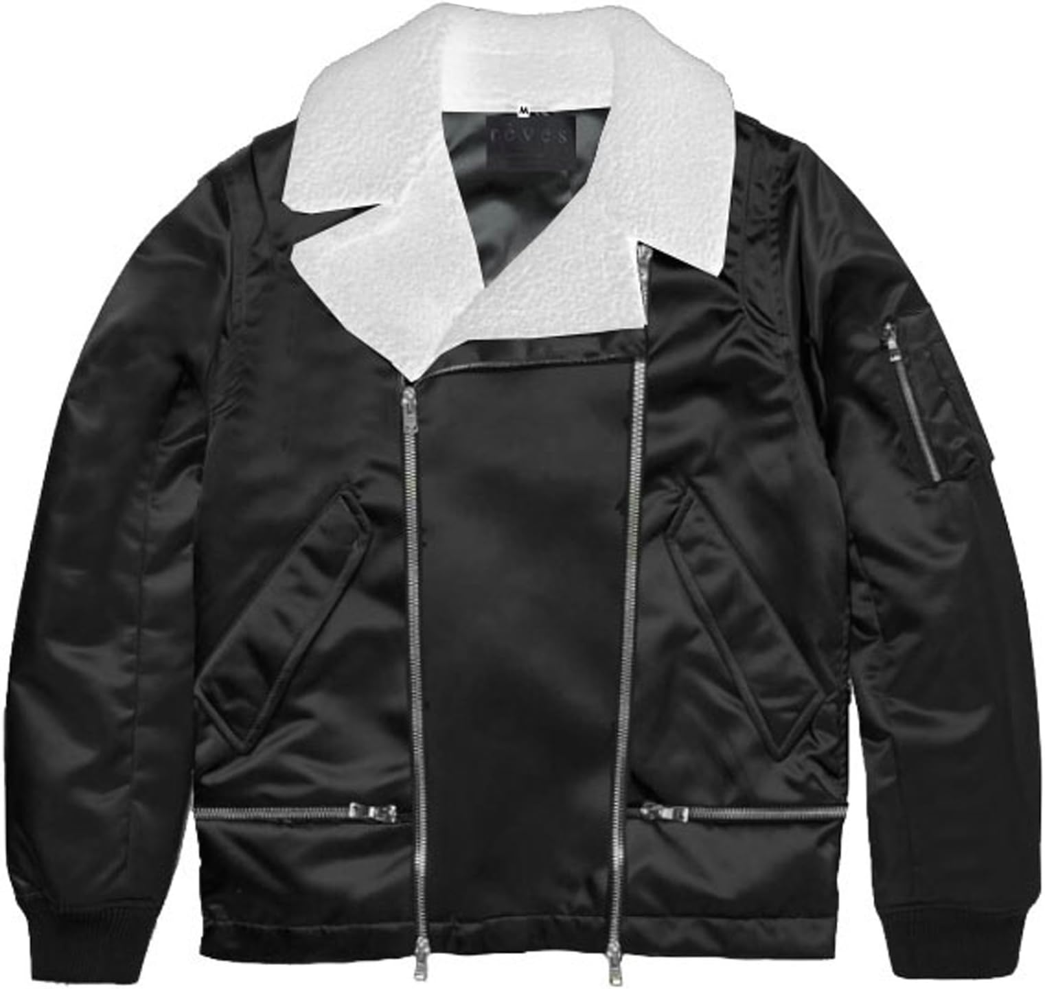 Reves Paris Black Wraith Aviator Jacket Medium