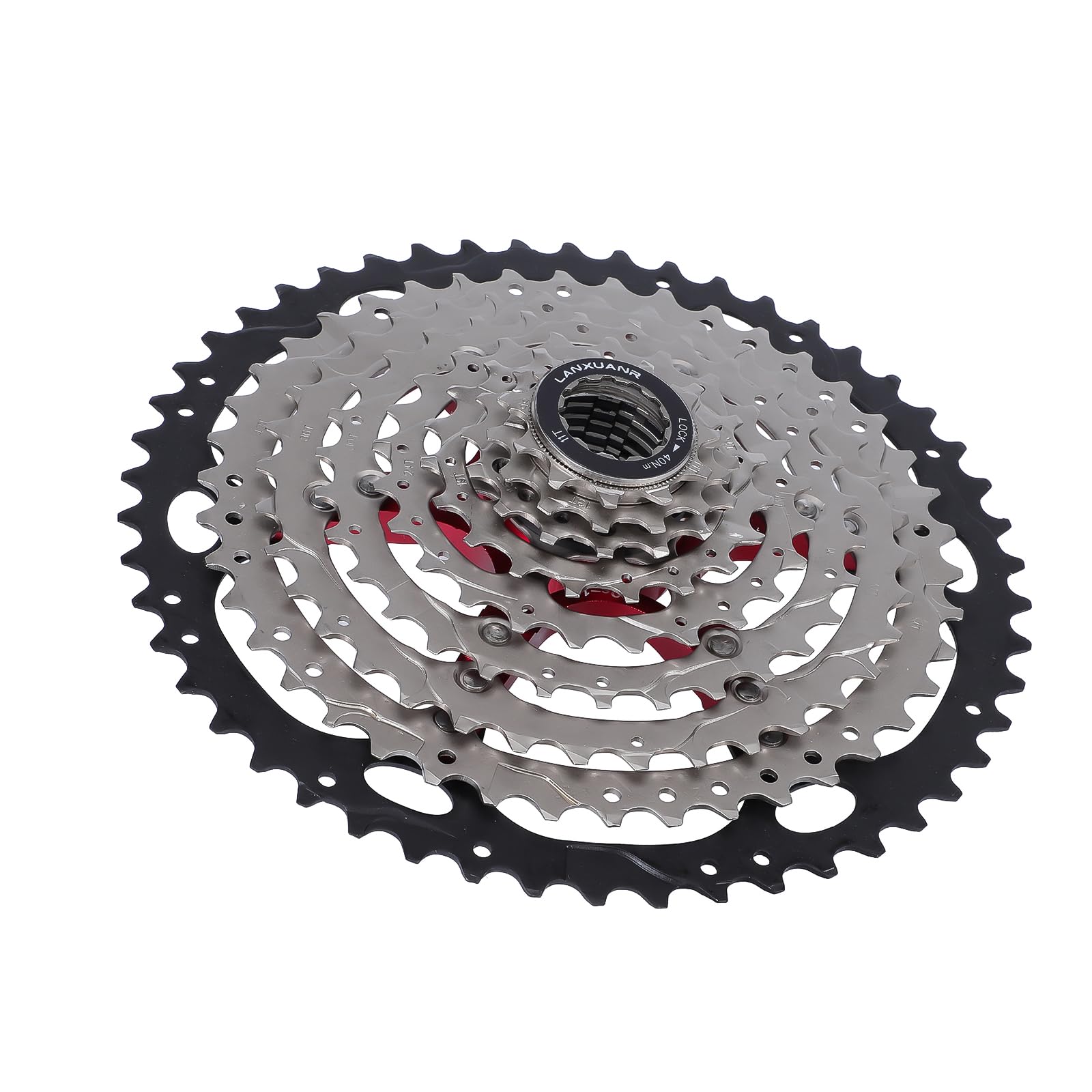 LANXUANR 9 Speed Mountain Bicycle Cassette Fit for MTB Bike, Road Bicycle，Super Light (11-46T)