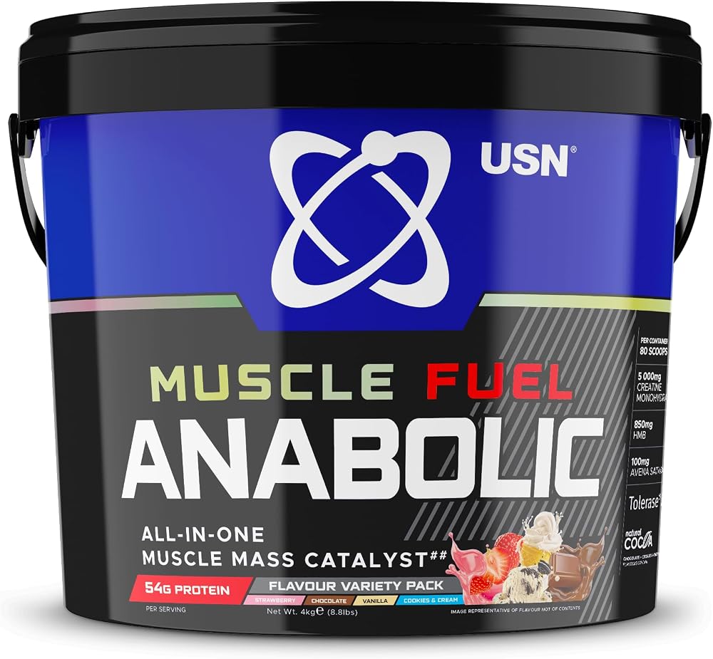 USN Muscle Fuel Anabolic All-In-One Mass Gainer 4kg Variety Pack