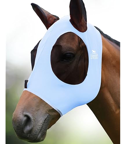 Masque Anti-mouches Cheval Kensington – Grand, Doublure Polaire, Protection Nez/oreilles
