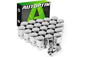 AUTOPTIM M14x1.5 OEM Lug Nuts - Replacement for Chevy Silverado 1500, 2011+ Dodge Durango, 2019+ RAM 1500, 2011+ Jeep Grand C