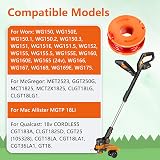 Odashen 6 Pcs Strimmer Spool Replacement for Worx McGregor CLGT18LG MCT2X1825 view 3