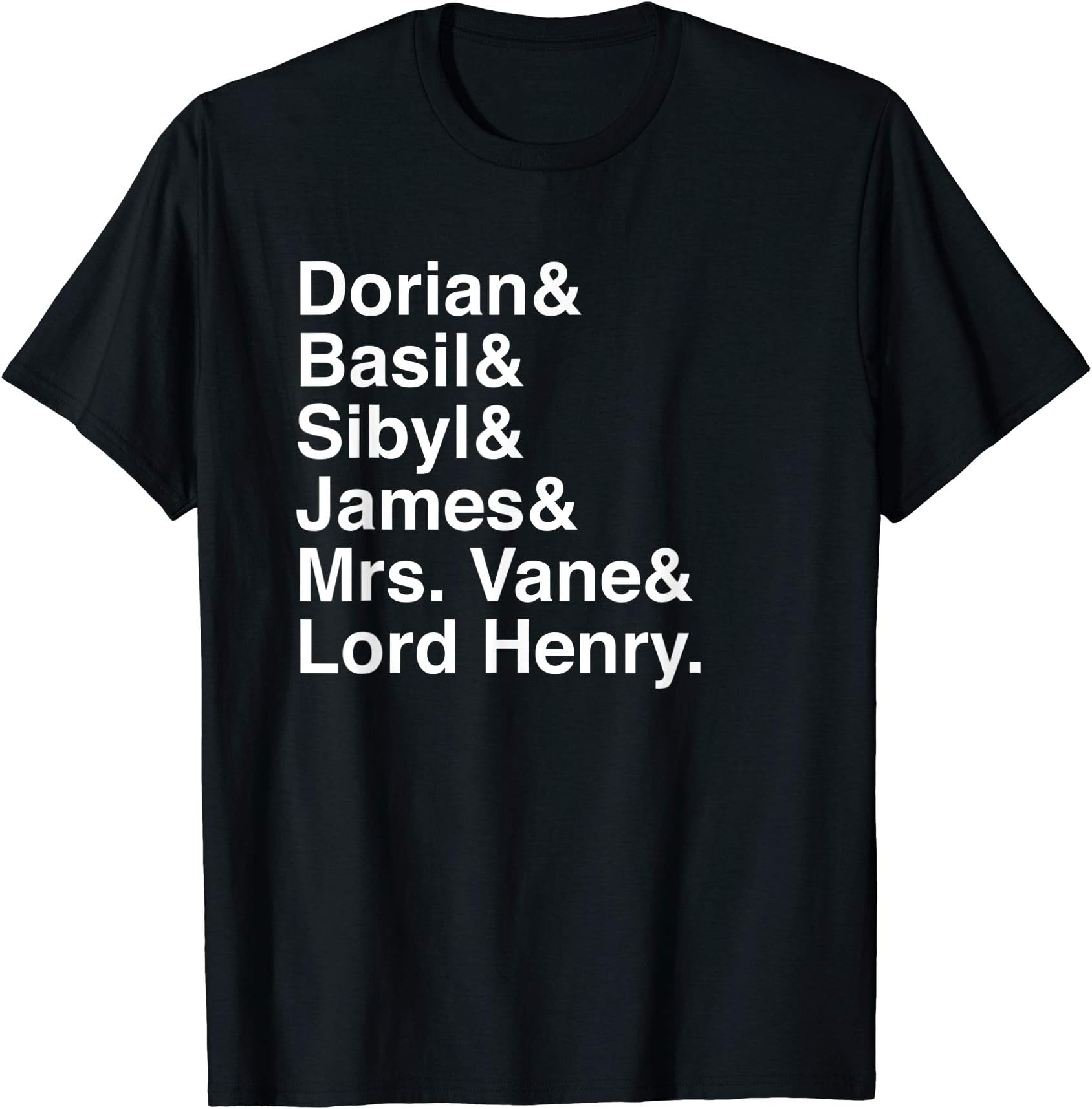 The Picture of Dorian Gray Character List T-Shirt