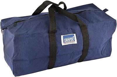 Draper 460mm Heavy Duty Canvas Tool Bag Open Top Storage Polythene Buckle Rope