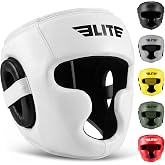 Elite Sports Boxing Headgear Men, Boxing Head Guard Sparring Gear, MMA Headgear Kickboxing Muay Thai Training Helmet, Protective Fighting Gear, Adjustable Face Protection