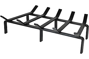 SteelFreak Heavy Duty Steel Fireplace Grate - Made in The USA (24 Inch)