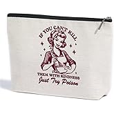 Funny Housewife Makeup Bag, Funny Gifts Gag Gifts Sarcastic Gifts Cosmetic Bag, Novelty Gifts for Women Female Mom Best Friends Auntie, Humor Toiletry Bag for Christmas Halloween Birthday