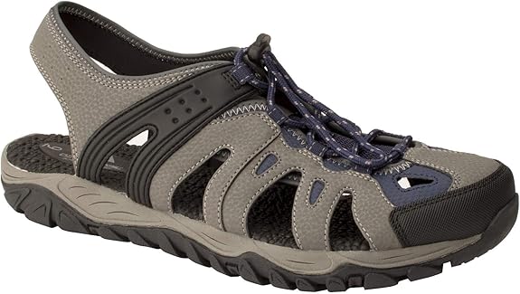 Amazon.com | OZARK TRAIL Outdoor Equipment Men's Closed Toe Adjustable Sandal (7 D(M) US, Grey 