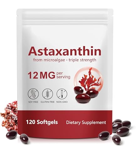Amazon.com: Yoqpoe Astaxantina de 12 mg, antioxidante natural, apoya el  sistema inmunológico, microalgas frescas para la piel ojo y la salud de la  circulación interna, 120 cápsulas blandas (01, 01#) : Salud y Hogar