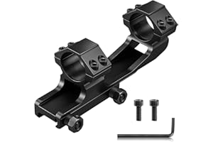 KKIKK 1 inch Scope Rings for Picatinny Rail, 2-PCS Scope Mount Rings