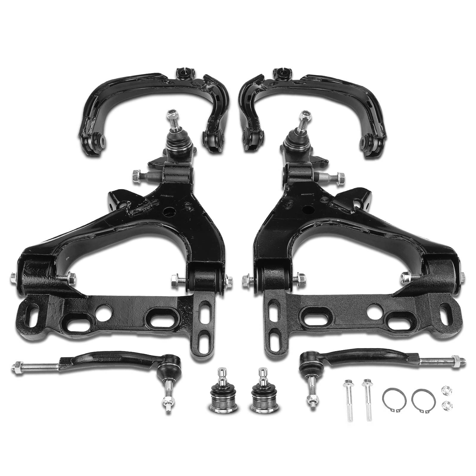 Photo 1 of **SELLING FOR PARTS AS PARTIAL SET**A-Premium Set of 8, Front Upper Lower Control Arm, Upper Lower Ball Joint, Outer Tie Rod End, Compatible with Chevrolet & GMC & Oldsmobile - 2002 - Trailblazer Trailblazer EXT Envoy Envoy XL Bravada