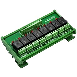 Electronics-Salon DIN Rail Mount 8 SPDT Power Relay