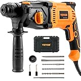 VEVOR 1 Inch SDS-Plus Rotary Hammer Drill, 8 Amp