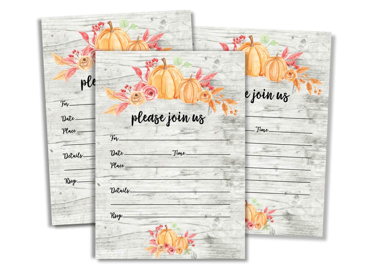 thanksgiving baby shower invitations
